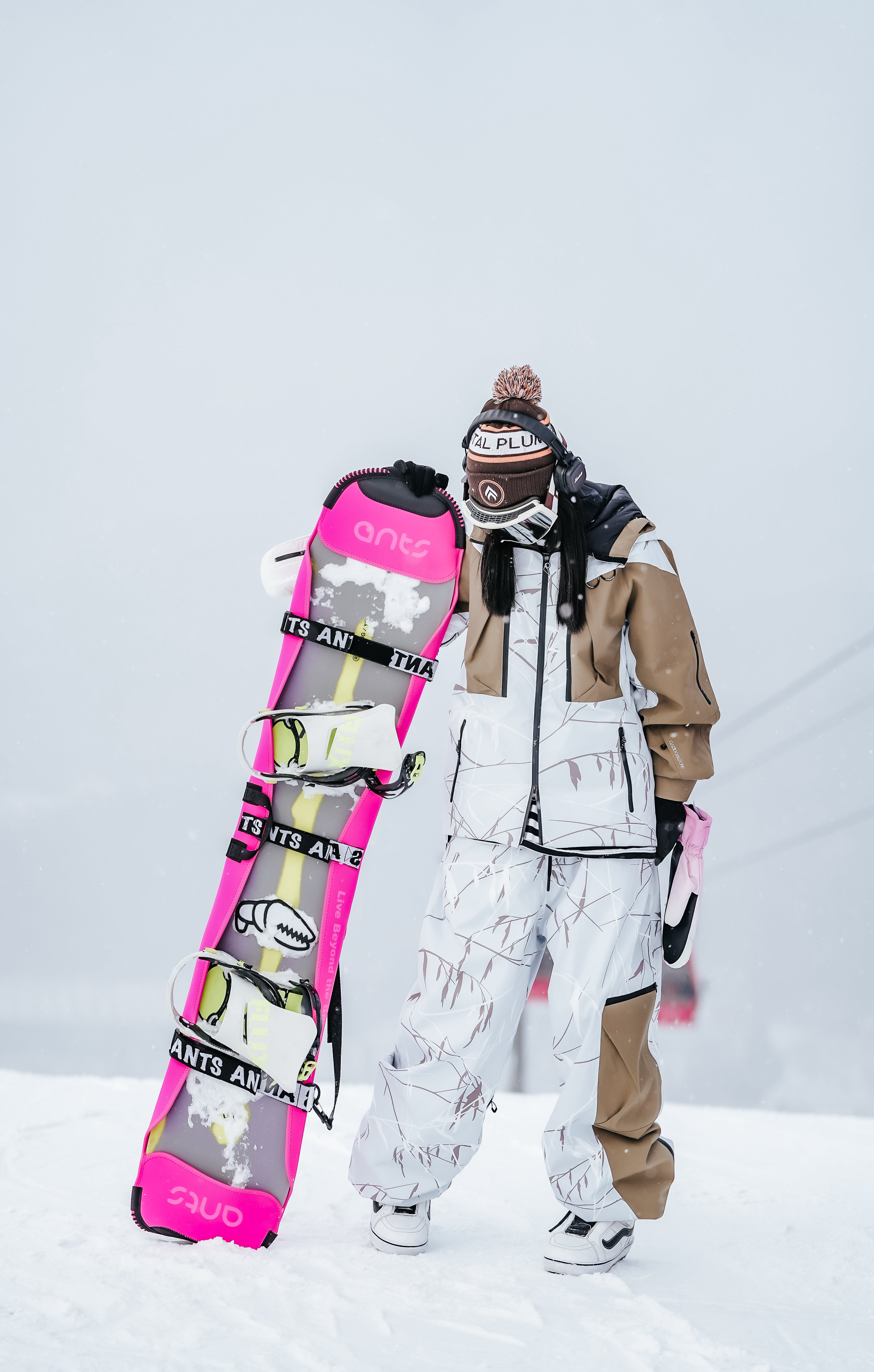 RandomPw Bamboo Chinese Style Print RECCO®  Snow Jacket & Pants & Suit