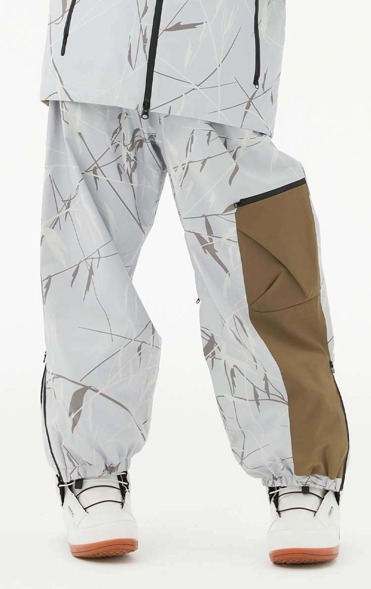 RandomPw Bamboo Chinese Style Print RECCO®  Snow Jacket & Pants & Suit