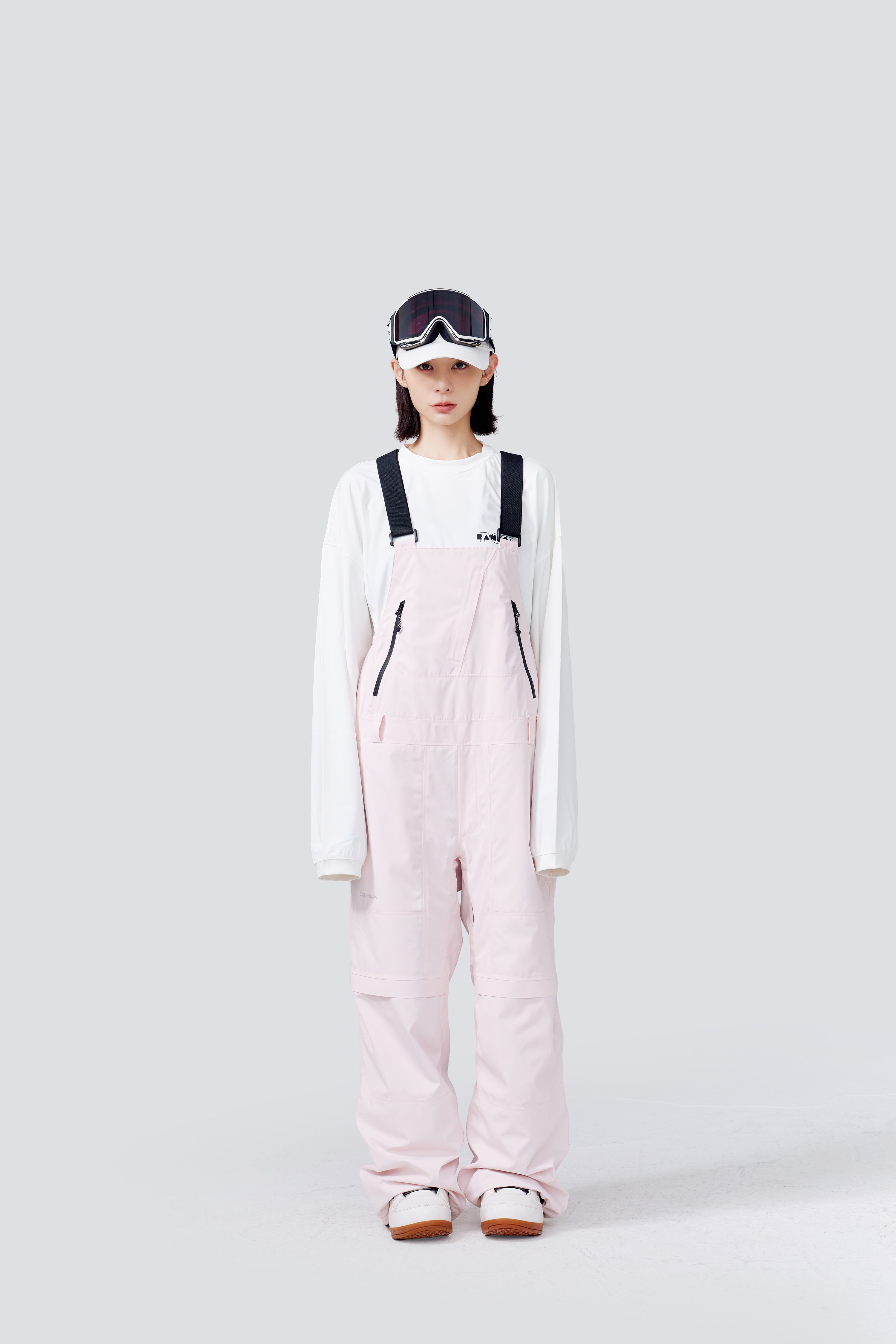 RandomPow Pink Gray 3L Pro Backcountry Snow Jacket - Unisex