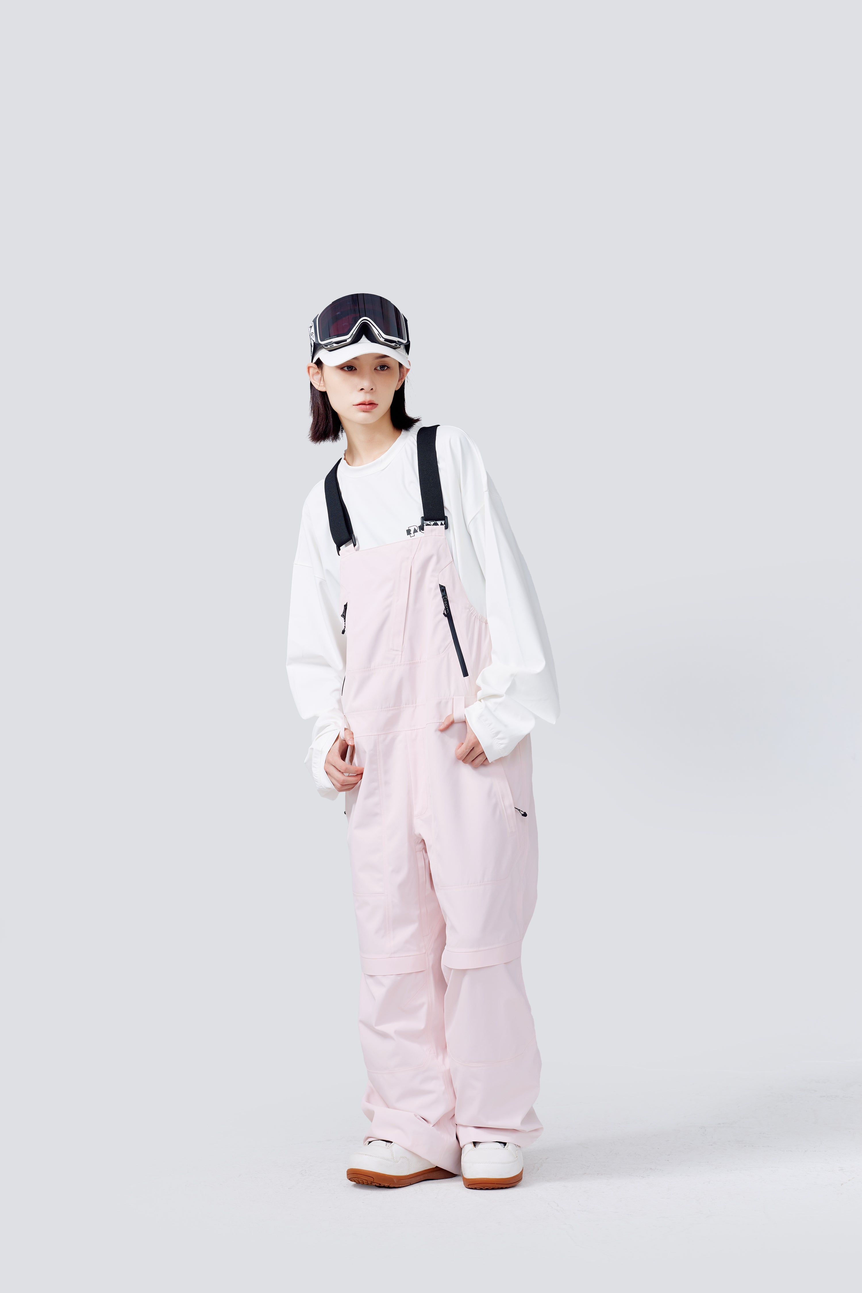 RandomPow Pink Gray 3L Pro Backcountry Snow Jacket - Unisex