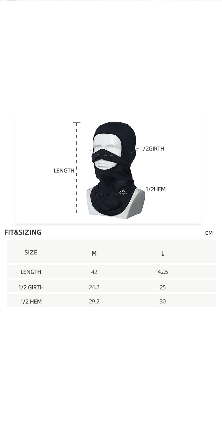 RandomPow Mens/Womens Multiway Hood Balaclava