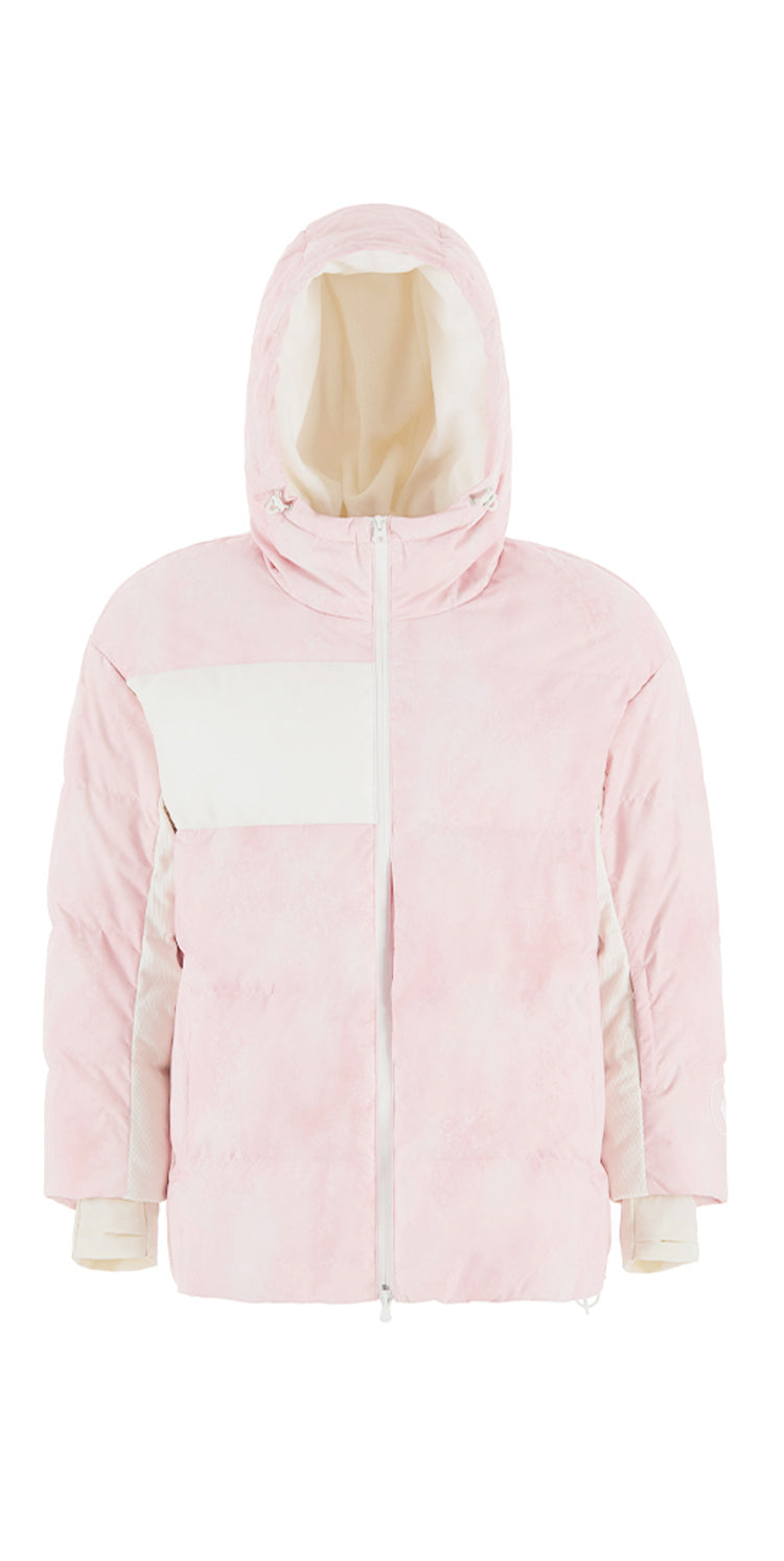 RandomPow Waterproof Blending Mens/Womens Down Jacket Pink