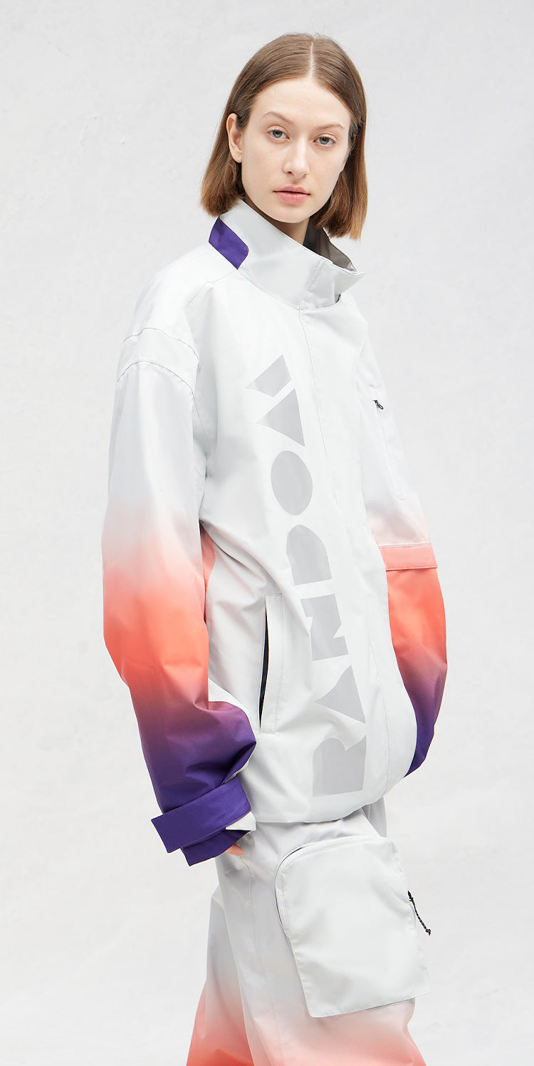 RandomPow Oversized Laser Snow Jacket Unisex