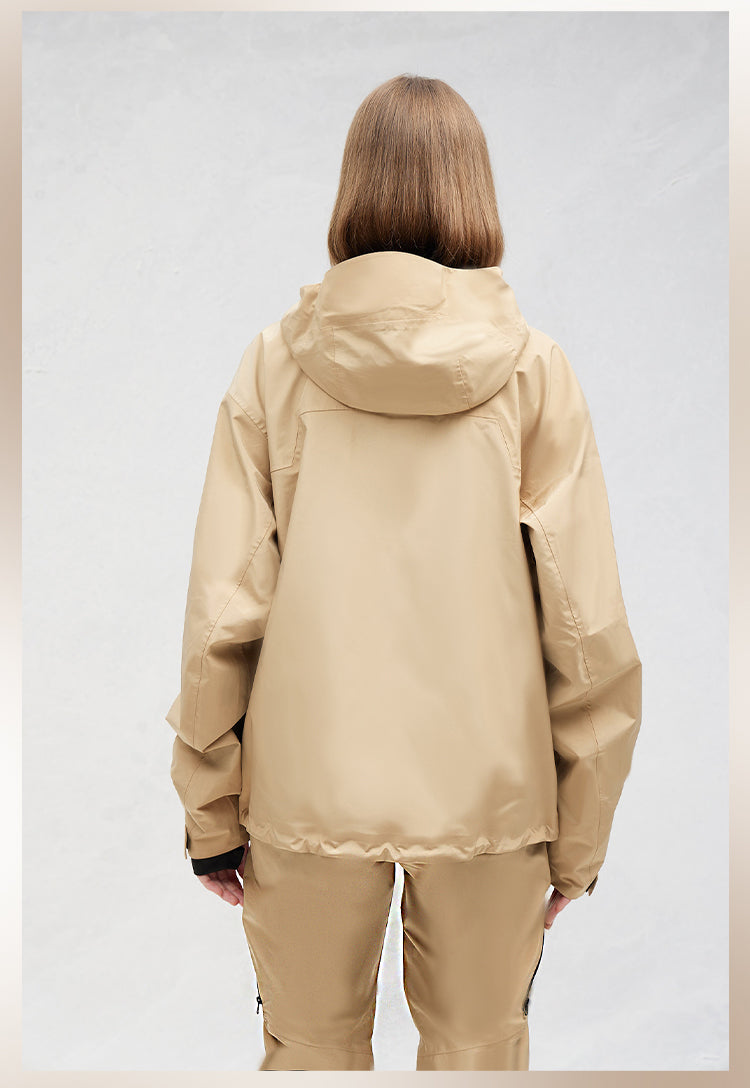 RandomPow Baisc Snow Jacket Khaki-Unisex