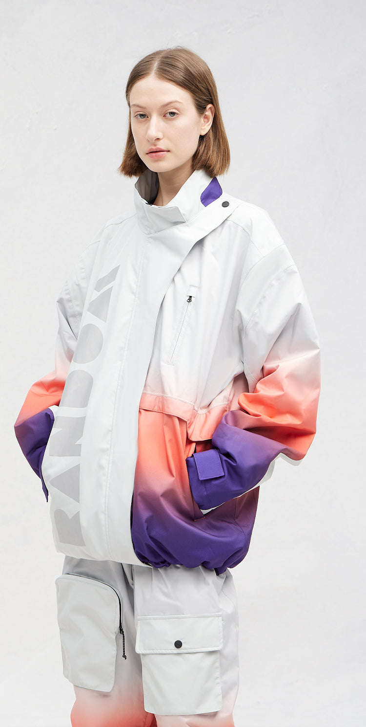 RandomPow Oversized Laser Snow Jacket Unisex